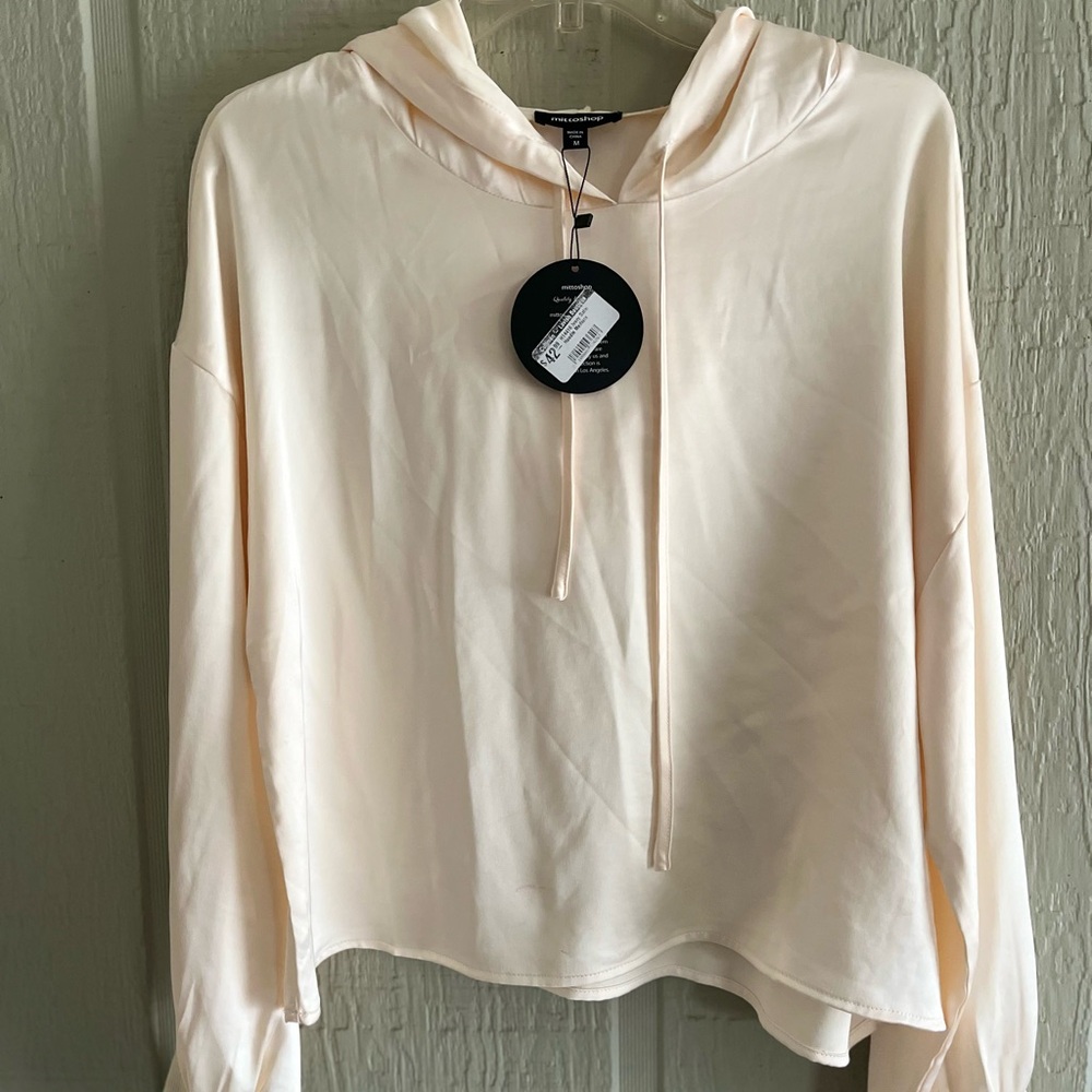 Mittoshop Soft Cream Satin Hoodie